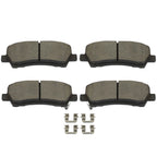 2X Rear Brake Pads w/ Hardware for Ford Mustang (2015–2018) RWD