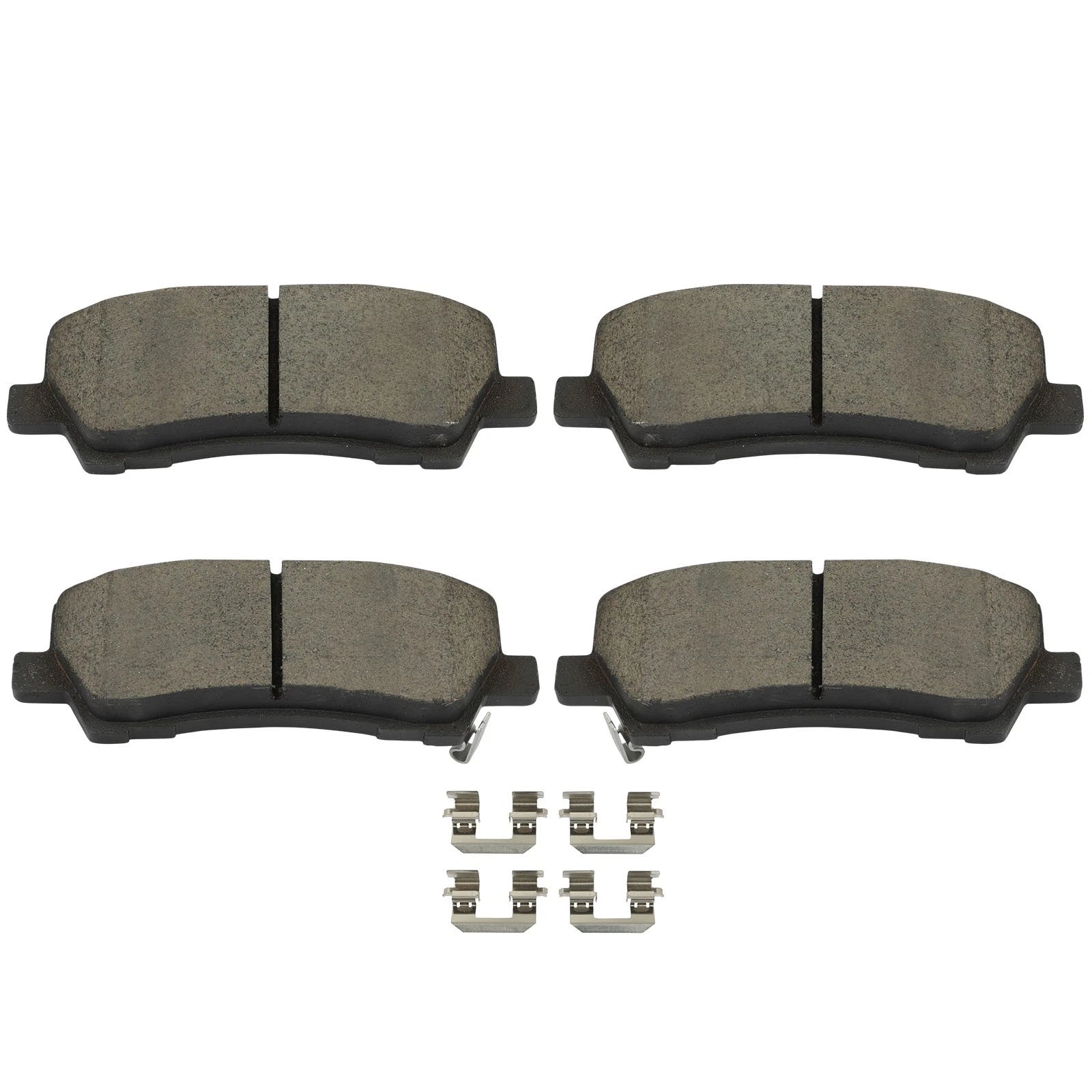 2X Rear Brake Pads w/ Hardware for Ford Mustang (2015–2018) RWD