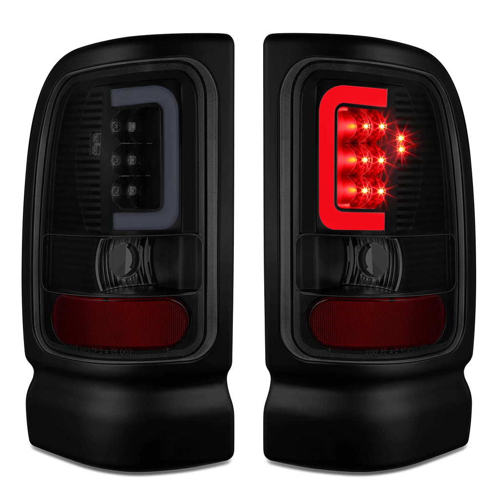 LED C-Tube Tail Brake Light Lamps for Dodge Ram 1500 2500 3500 (1994–2002)