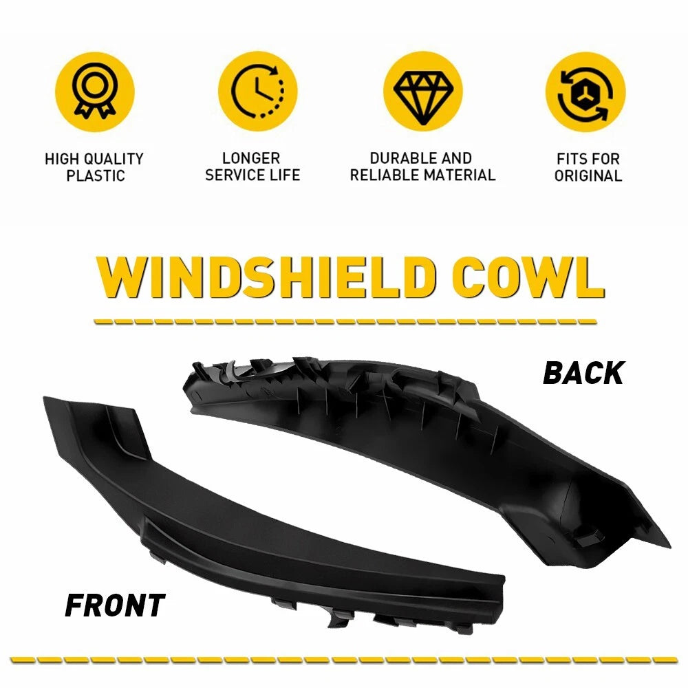 1 Pair Front Wiper Side Cowl Extension Cover for Nissan Sentra (2013â2019)