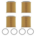Set of 4 Oil Filters for BMW 428i 435i xDrive (2014–2016)