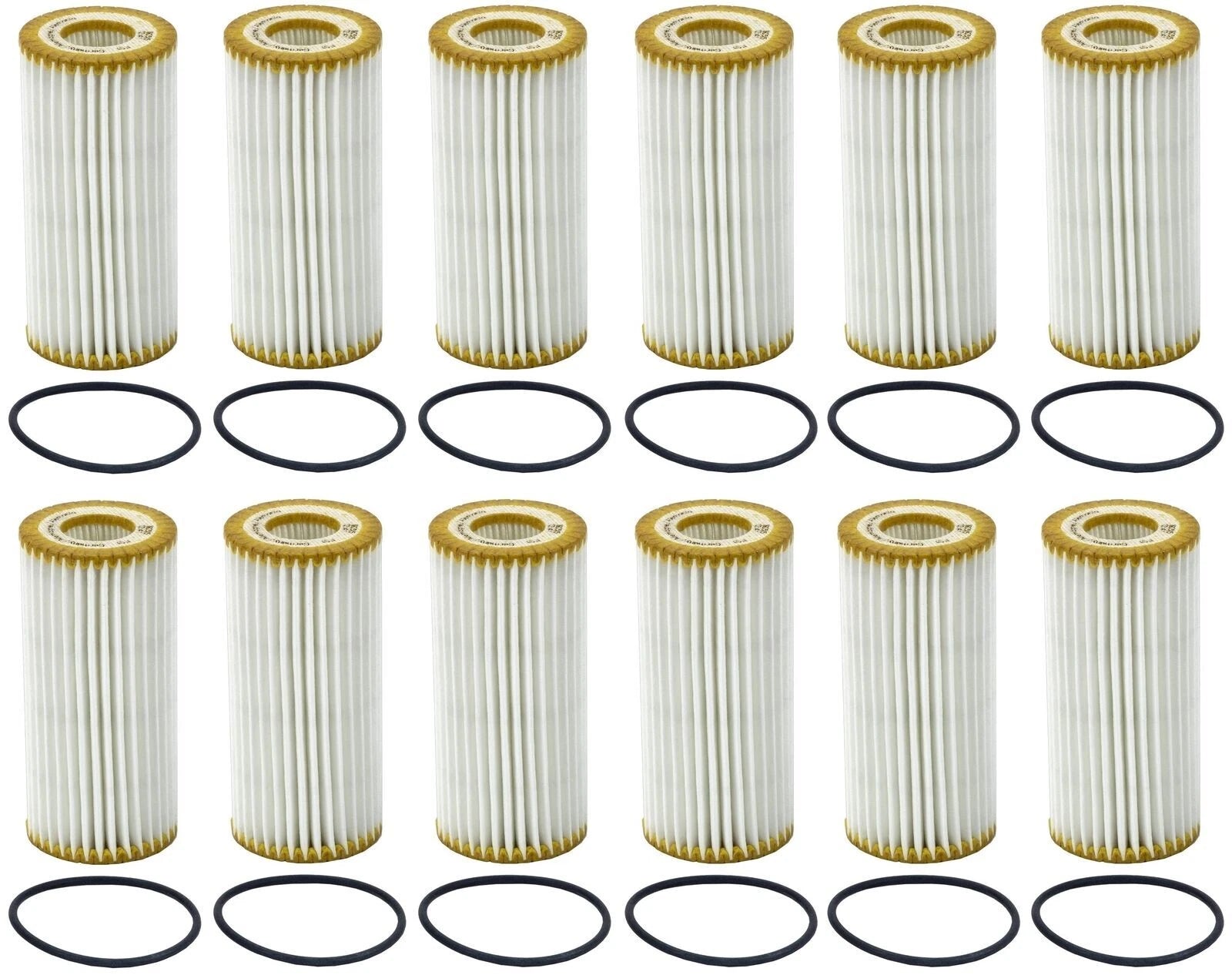 Set of 12 Engine Oil Filters for Audi A3 A4 A6 Q3 A5 Quattro, VW Arteon Atlas Beetle GTI