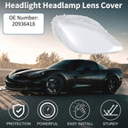 1 Pc Headlight Lens Cover for Chevy Corvette C6 (2005–2013) Clear