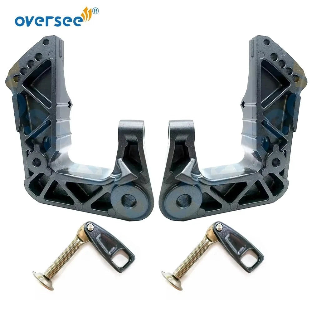 Clamp Bracket Set 682-43111-05-4D, 682-43112-05-4D for Yamaha 2T 9.9 15HP (1990–1999)