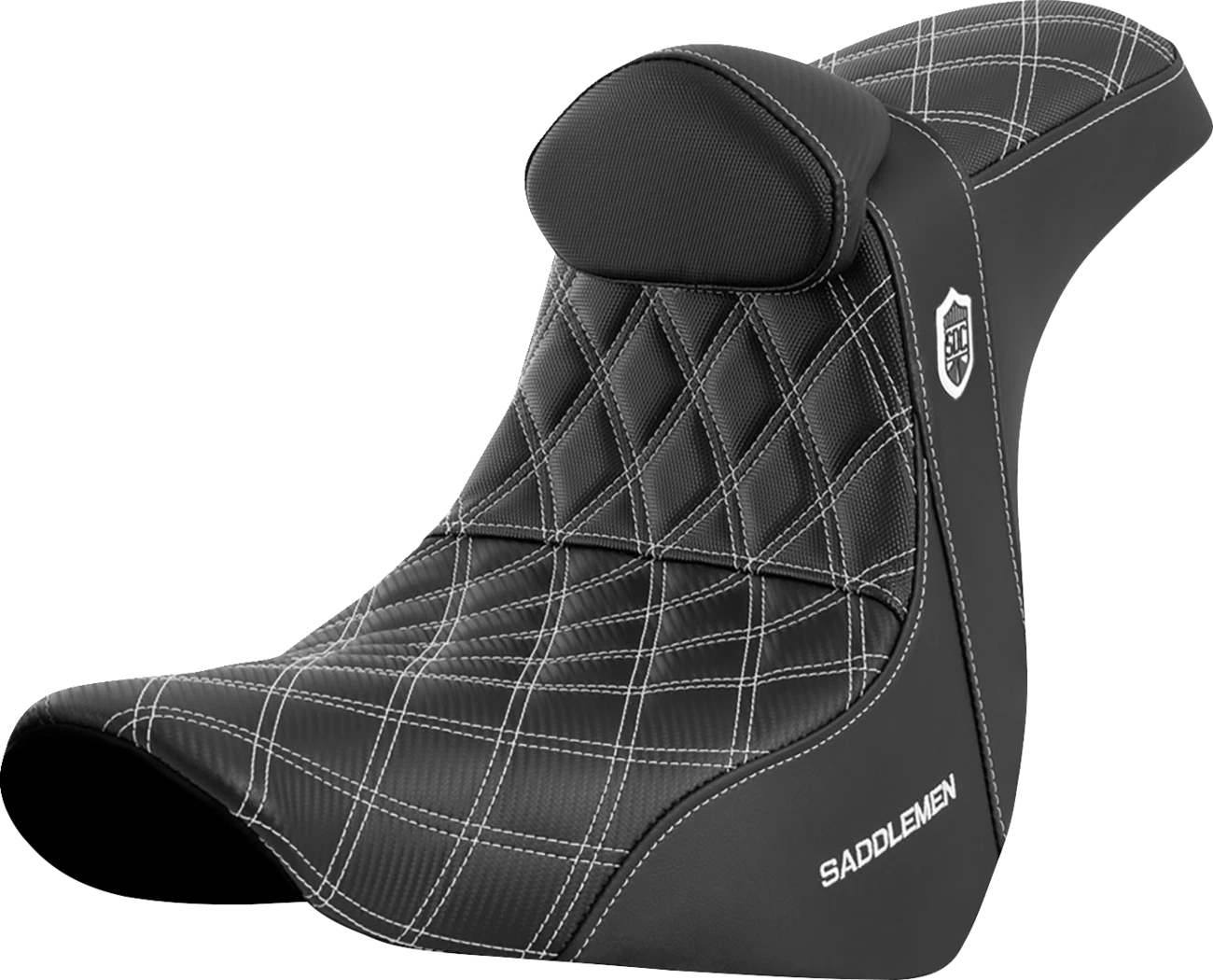 SADDLEMEN Pro Series SDC Performance Seat for FL/FX (w/ Backrest)