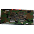 Camouflage License Plate for Michigan State University (6 x 12)