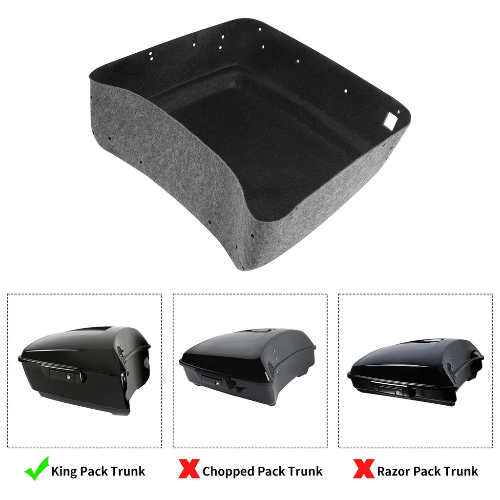 Trunk Luggage Insert Carpet Liner for Harley Touring Road Glide (2014–2025)