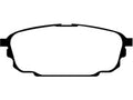 Rear Brake Pad Set for Mazda Protege5 (2002–2003) RT818FZ