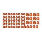 61X Engine Topper Bolt Caps Cover Orange for Harley Twin Cam FLH (1999-2006)