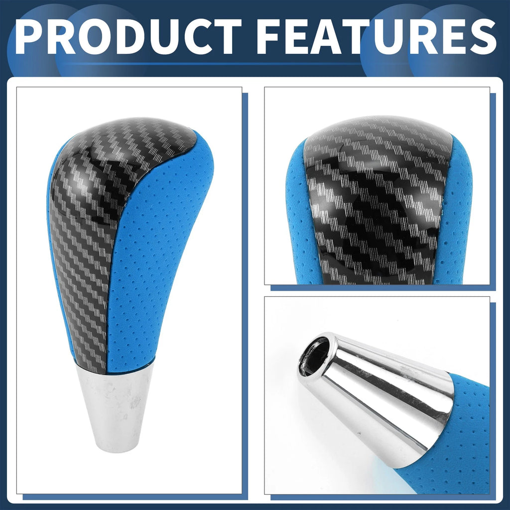 Automatic Gear Shift Knob for Toyota 4Runner (2003–2021) Faux Leather Black Blue