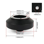 14" Black Steering Wheel Quick Release Hub Adapter for Nissan 350Z G35
