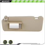 Left Driver Side Sun Visor for Toyota Highlander (2014–2019) Beige