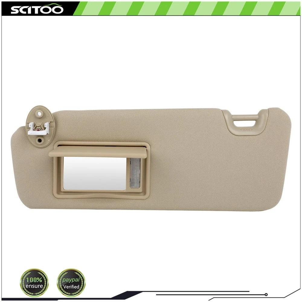 Left Driver Side Sun Visor for Toyota Highlander (2014–2019) Beige