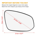 Right Side Heated Mirror Glass with Backing Plate 87961-42G00 for Toyota RAV4 (2019–2023)