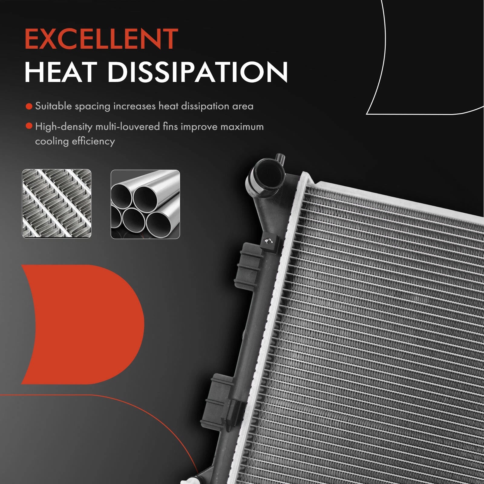 Radiator with Oil Cooler for Hyundai Elantra (2011–2013) Kia Soul (2012–2013)