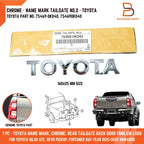 Genuine Tailgate Name Mark Emblem for Toyota Hilux Ute Revo (2005-2025)