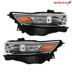 Set of 2 Halogen Projector Front Headlights for Ford Taurus (2013–2016)