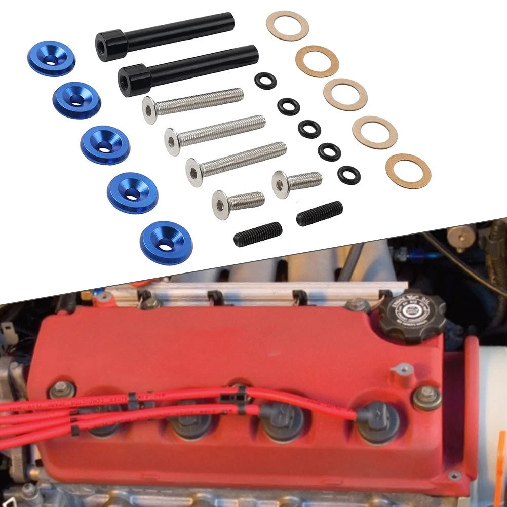 Engine Valve Cover Washer Seal Bolt for Honda Civic CR-X (1984–1991) Blue