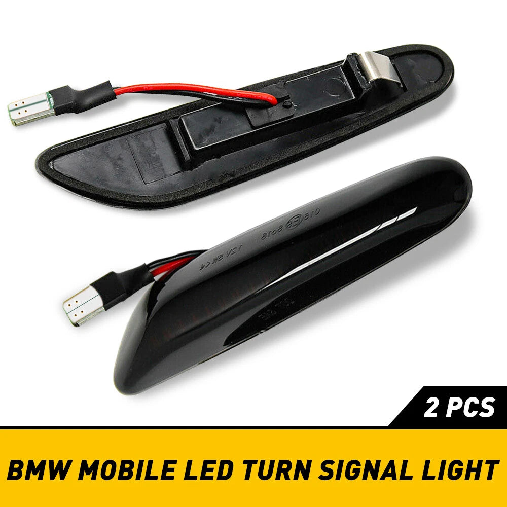 Dynamic LED Sequential Side Marker Turn Signal Light for BMW E82 E90 E92 E88 (2007-2013)