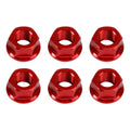 6x Rear Sprocket Nuts M10 x 1 Red for Ducati 1098 1098S 1098R 1198 S (2007–2011)