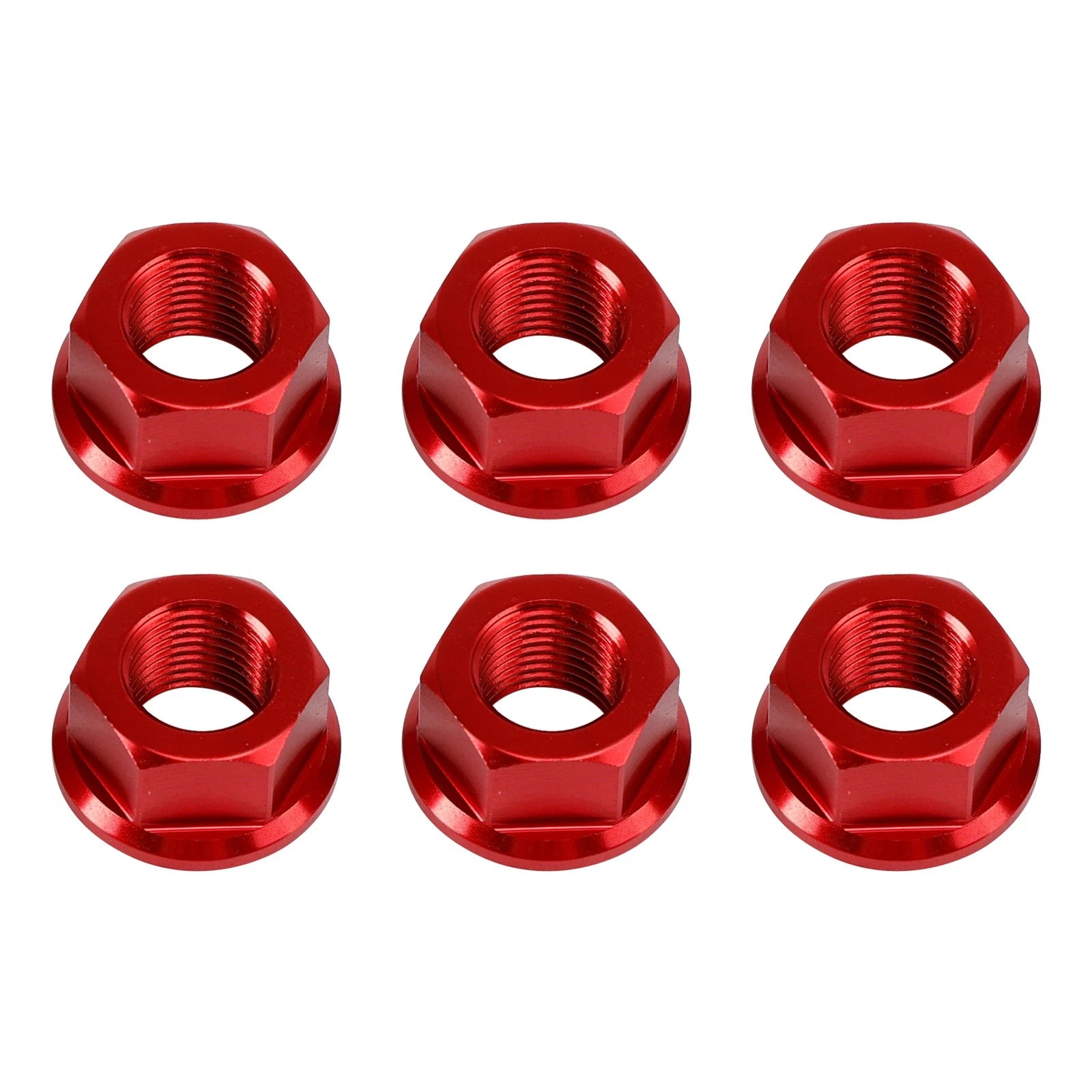 6x Rear Sprocket Nuts M10 x 1 Red for Ducati 1098 1098S 1098R 1198 S (2007–2011)
