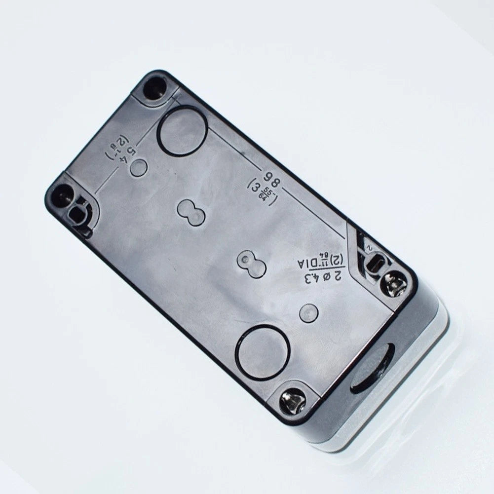 Waterproof Push Button Switch Box for XAL B324 (3 Hole, ABS, White)