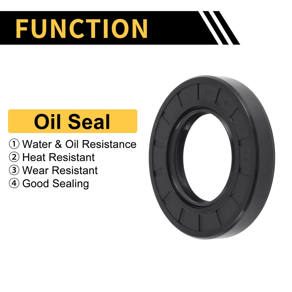 Set of 5 Oil Seal Rotary Shaft Seal NBR Rubber 42x75x12mm