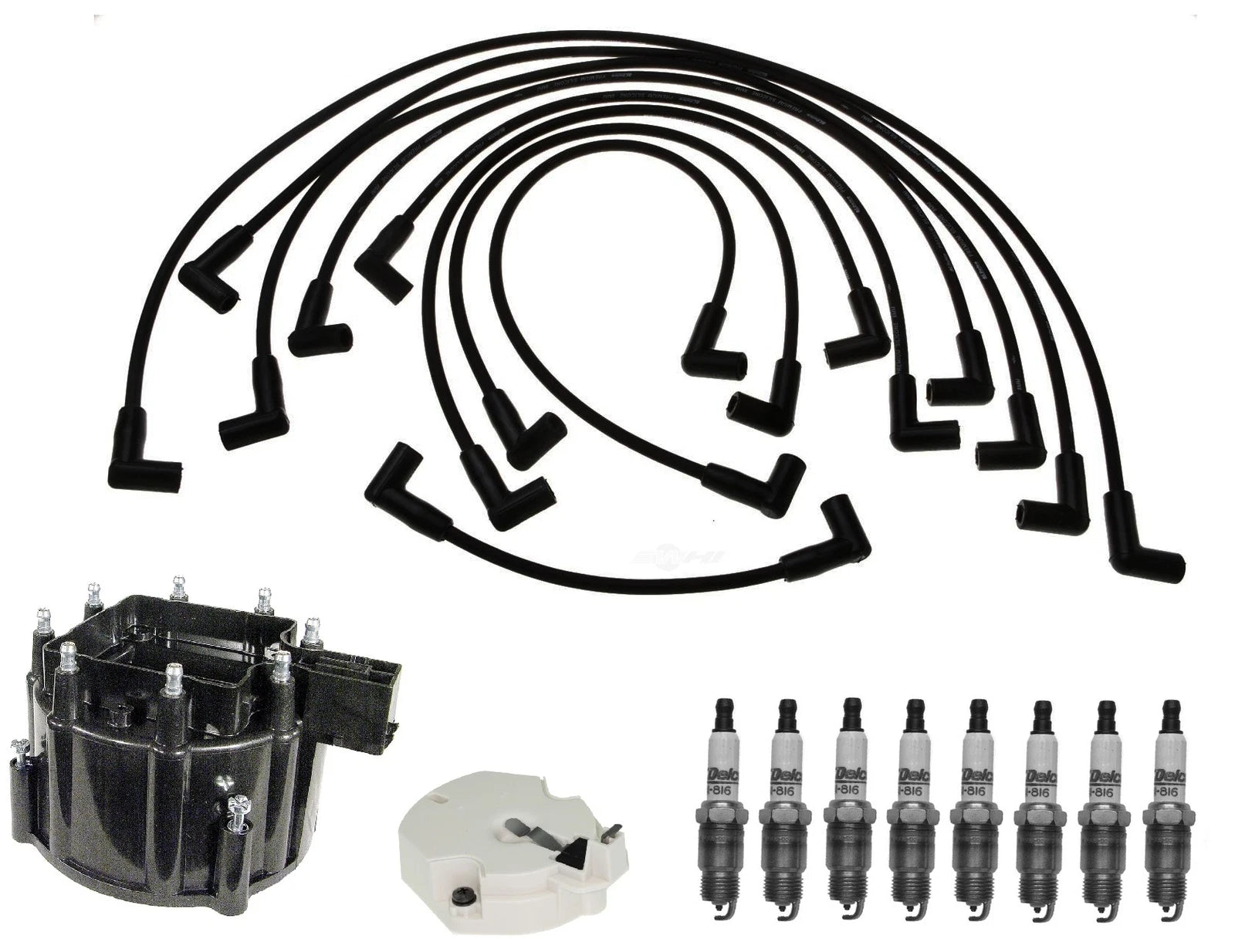 ACDelco Ignition Kit for P20 P25 5.7 V8 (Including Rotor, Cap, Wires, Plugs)
