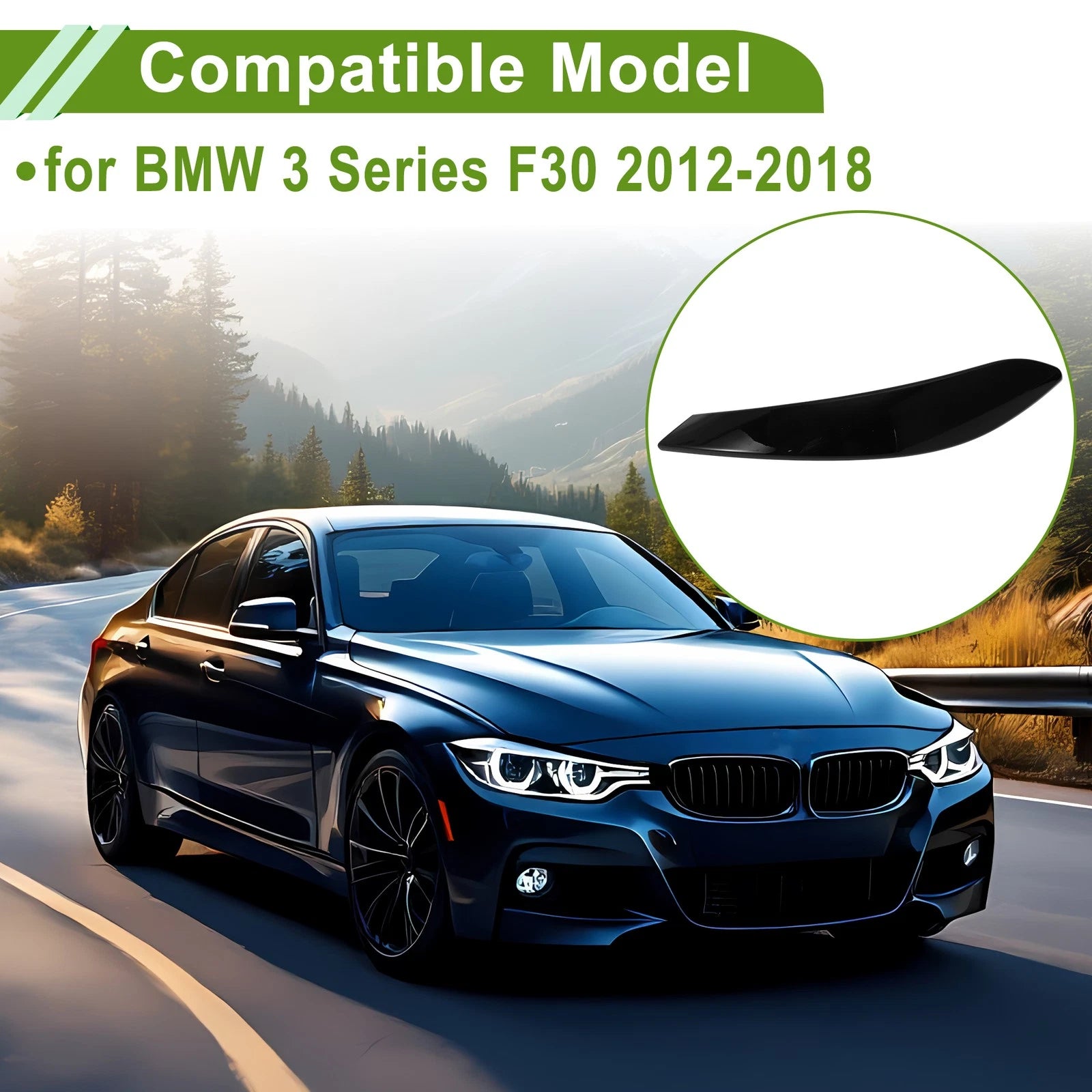 Door Panel Handle Pull Trim Cover for BMW 3 Series F30 (2012–2018) No. 51417275488