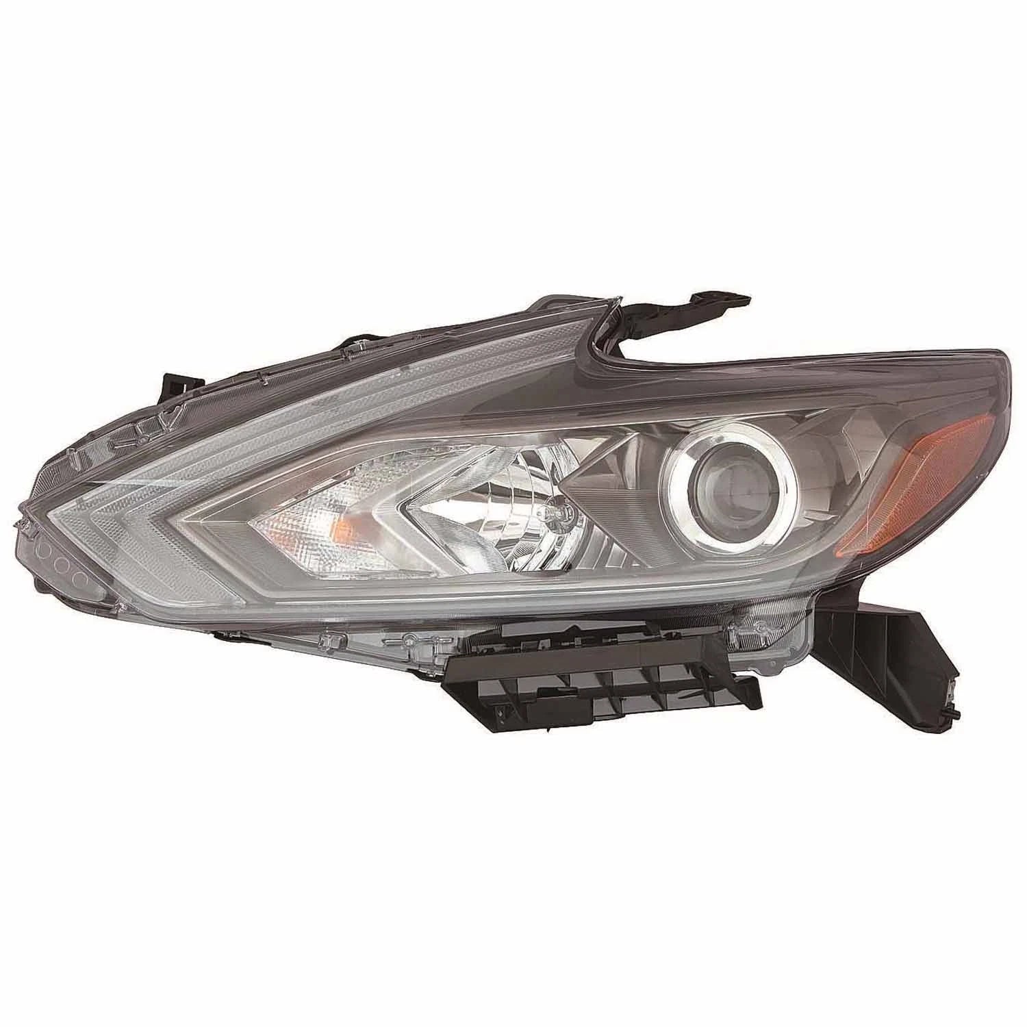 Halogen Headlight Assembly With Black Bezel for Nissan Altima (2016–2018)