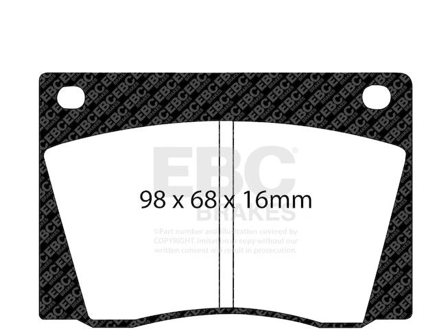 Front Brake Pad Set for Jaguar 420 (1967–1968) KP187SJ
