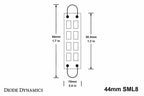 SML8 LED Bulbs Cool White 6000K for Diode Dynamics 44mm (Fitment Universal)