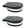 Set of 2 Exhaust Flapper & Clamp Backflow Preventer for Marine (18-4457, 12644Q01)