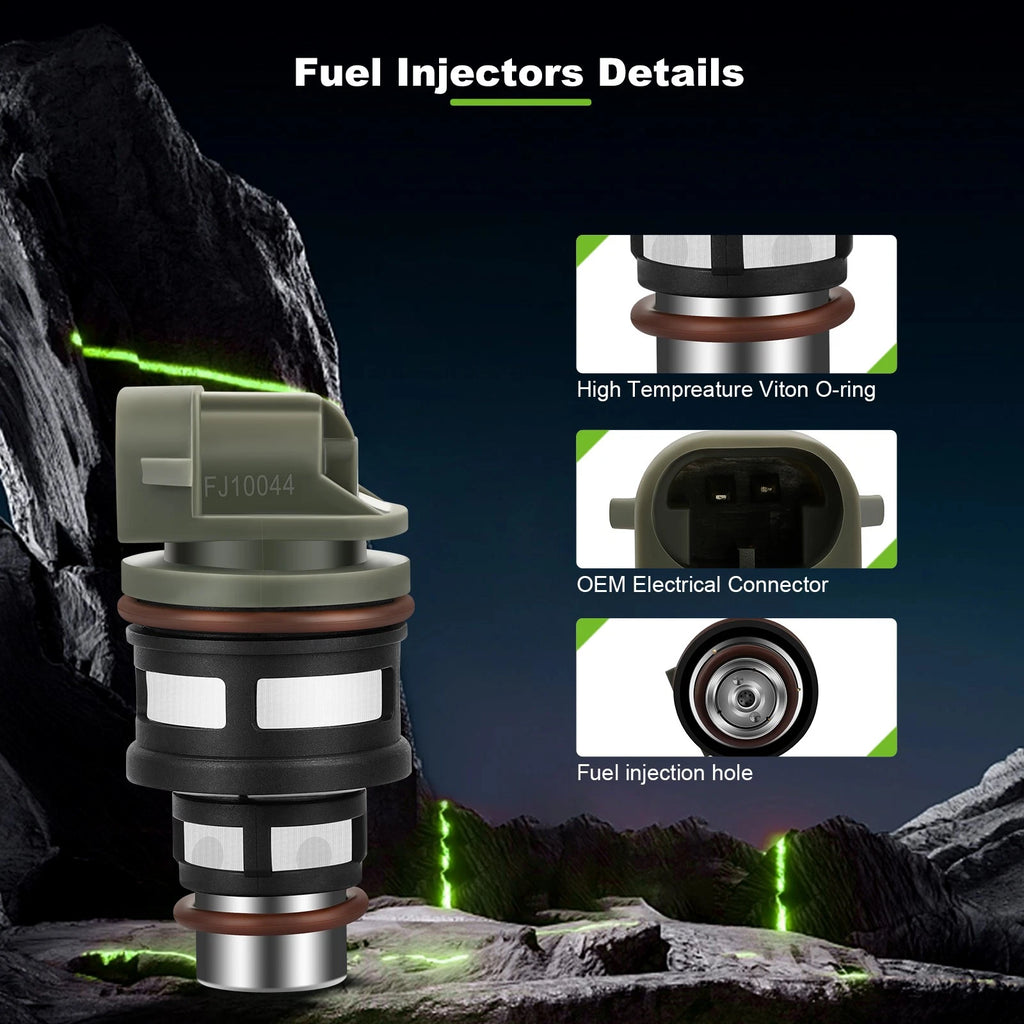 Set of 4 Fuel Injectors for Chevrolet Cavalier S10 Beretta GMC Sonoma Isuzu Hombre (2.2L)