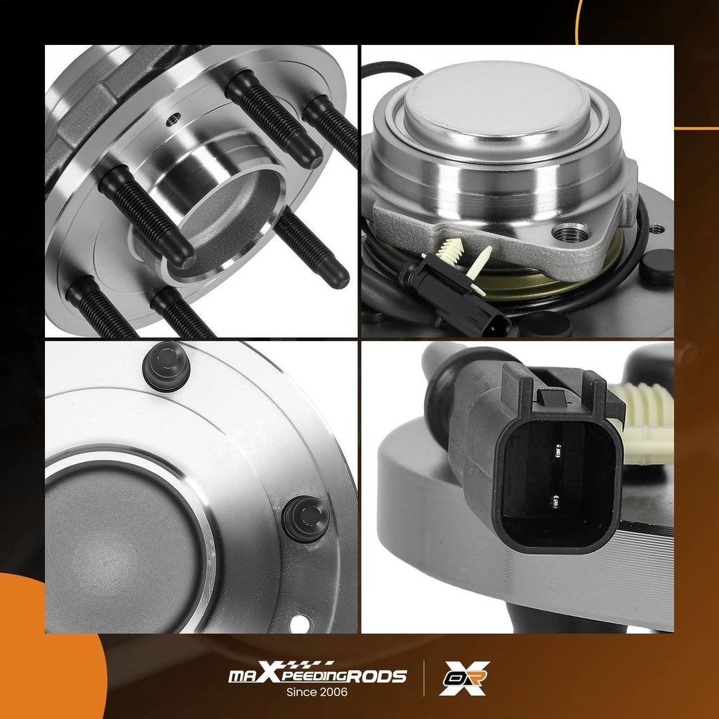 Front Wheel Hub & Bearing for GMC Yukon XL 2015–2020 (2WD) (6-Bolt ABS)