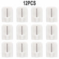 Set of 12 Self-Adhesive Curtain Hooks for Curtain Rods
