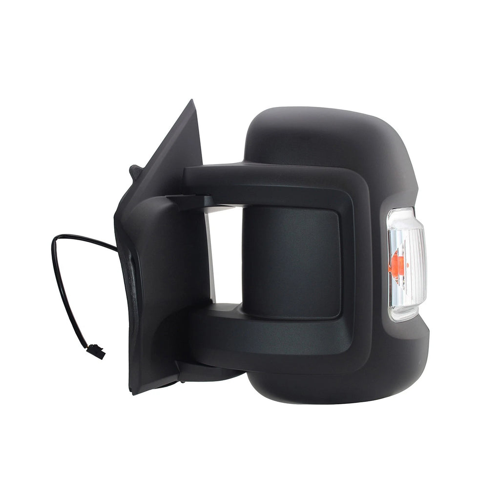 Replacement Black Driver Side Manual Door Mirror w/o Heat w/Temperature Sensor