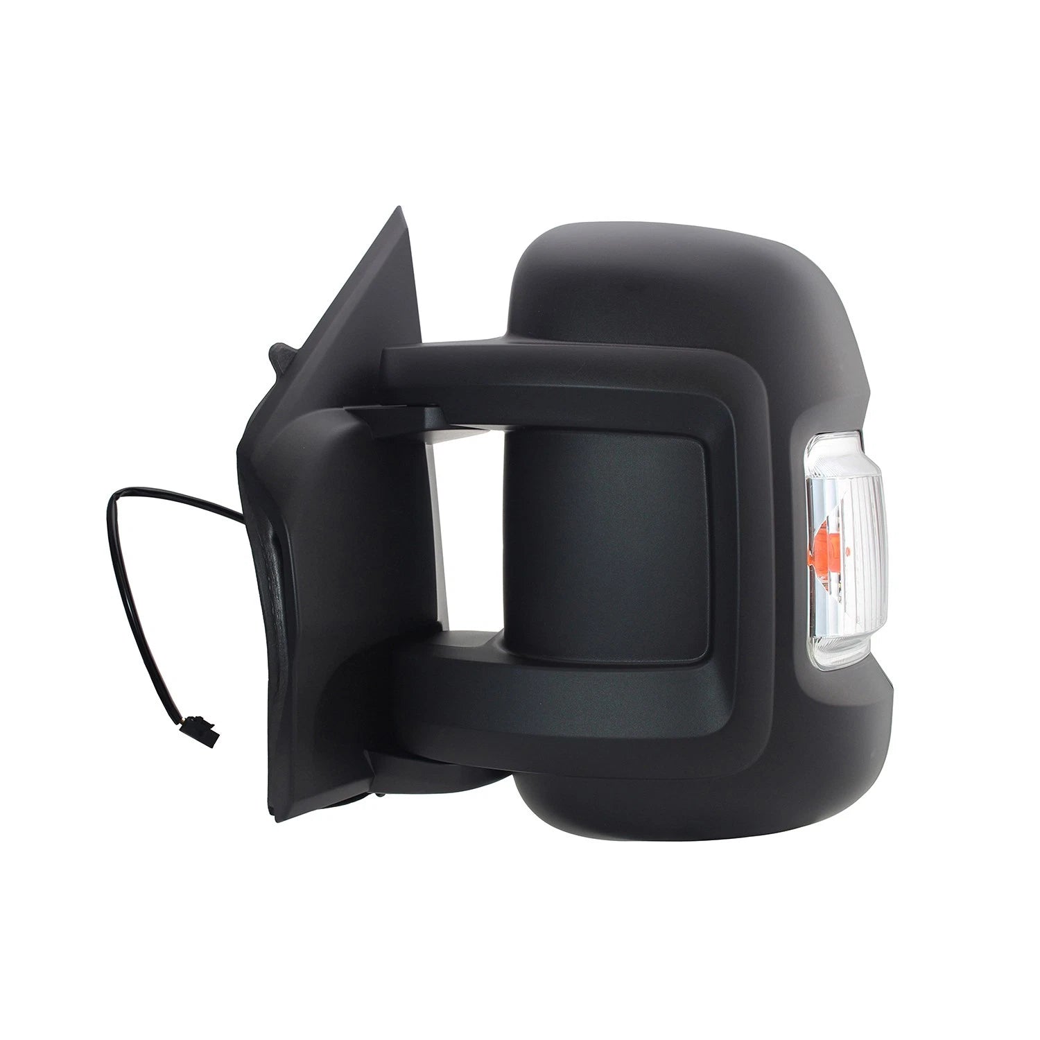 Replacement Black Driver Side Manual Door Mirror w/o Heat w/Temperature Sensor