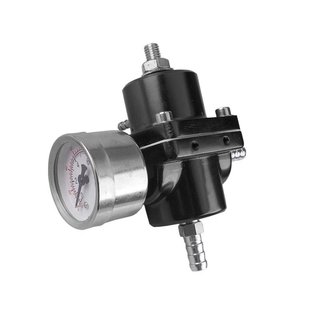 Adjustable Fuel Pressure Regulator for Black Aluminum (1-140 PSI)