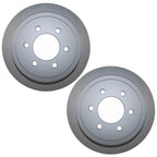 2 Rear Coated Brake Rotors 348mm for F-150 Mark LT (2004–2008)