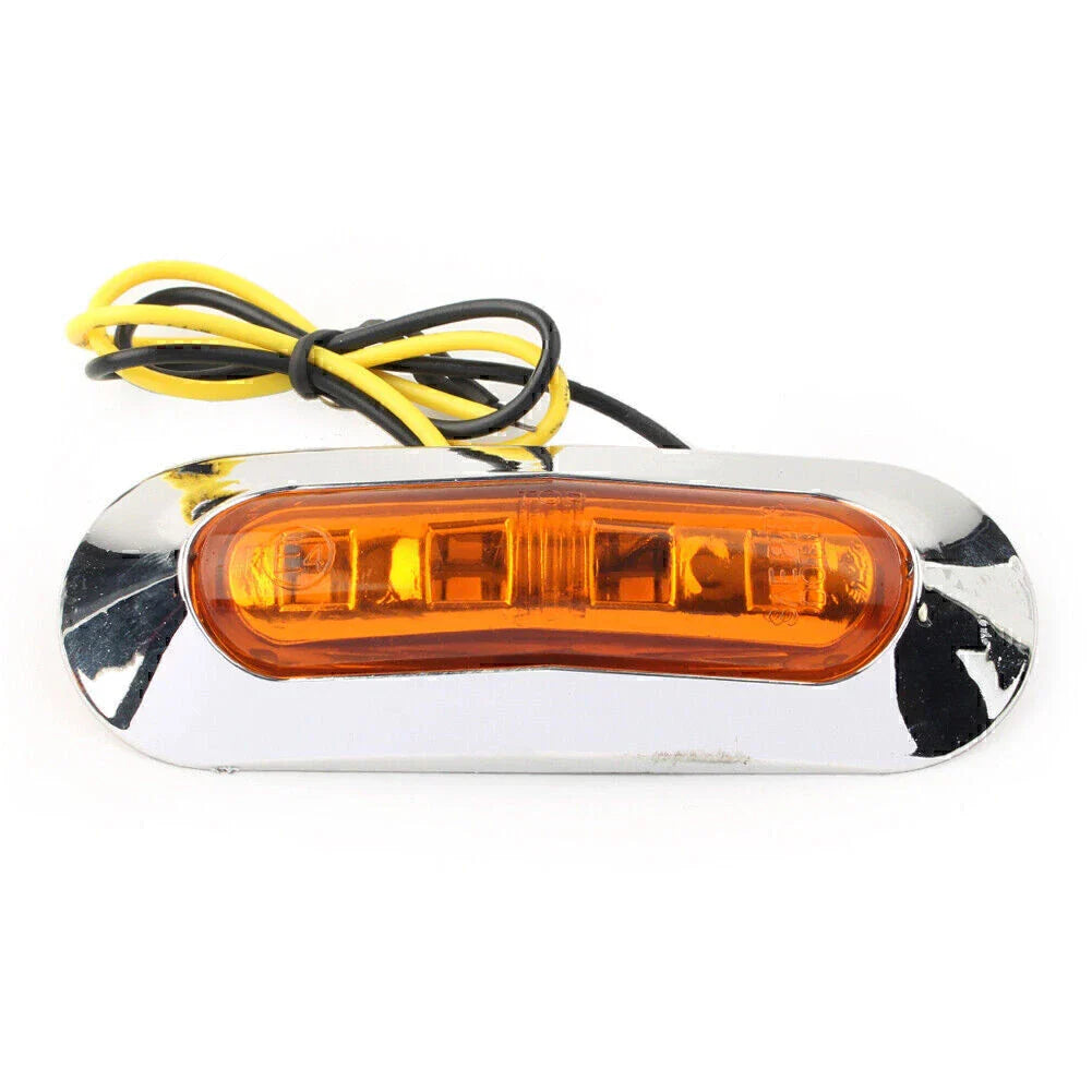 4 x LED Side Clearance Marker Lights for Car Truck Trailer 12V 24V