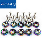 Set of 10 Chrome Aluminum Fender Bumper Washers for Engine Bay Dress Up