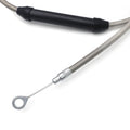 Chrome 16" Extended Brake Line Cable Kit for Harley Dyna FXD (2007–2011)