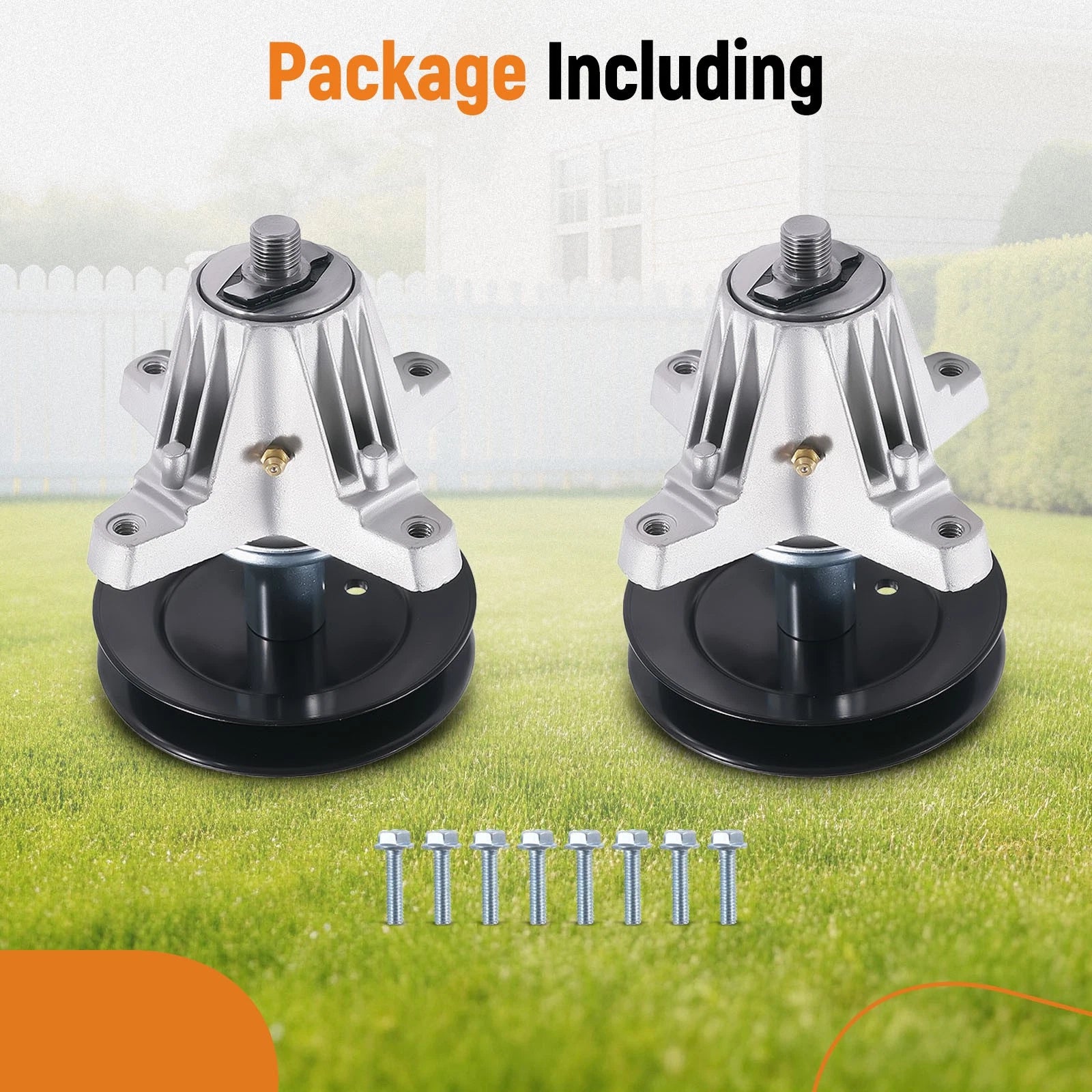 Mandrel for Troy-Bilt Mustang Z50 Craftsman Z5600 (2-Pack) 618-09256