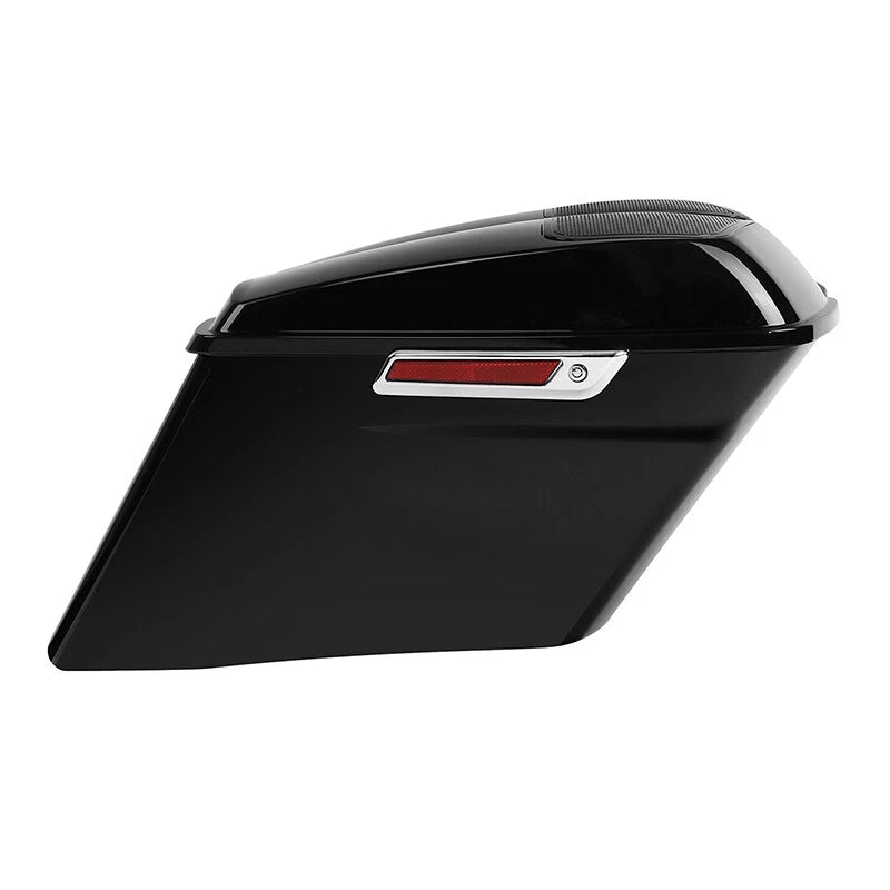 Stretched Saddlebag Speaker Lids & Tray Organizers for Harley Touring (2014–2023)