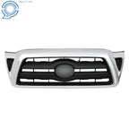 Chrome Black Front Bumper Grille for Toyota Tacoma (2005–2011)