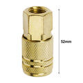 Set of 5 Brass Quick Coupler Air Hose Line End Connectors 1/4" for Compressor