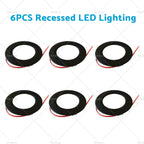 12V Dimmable Spot Lights for Caravan Boat (Black)