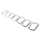 7x Front Grille Cover Inserts for Jeep Grand Cherokee (2017-2021)