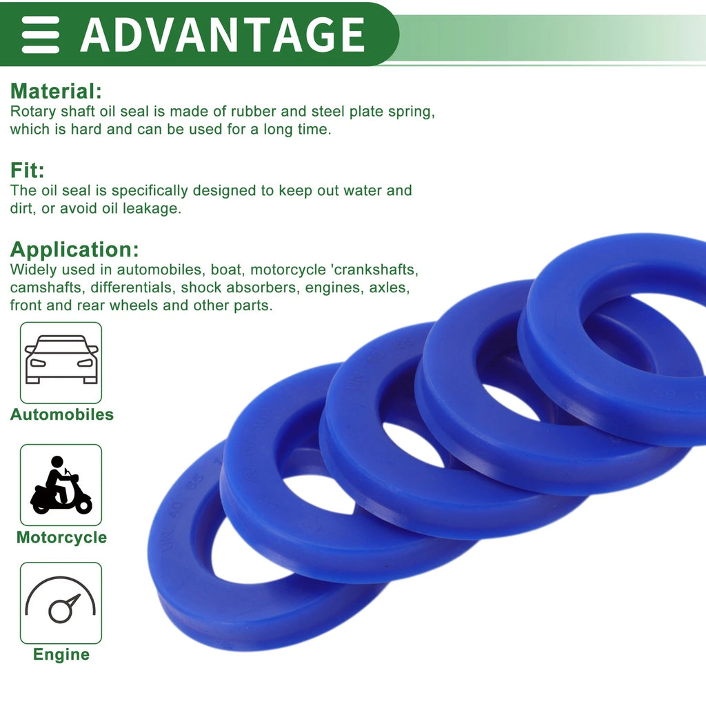 Set of 5 Oil Seal Rotary Shaft Seal 40x65x10mm for Various Models